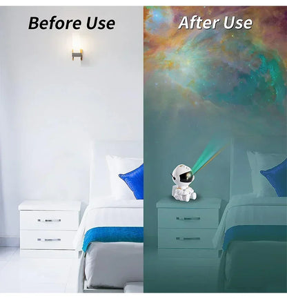 Galaxy Star Projector: Astronaut Night Light for Kids