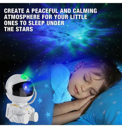 Galaxy Star Projector: Astronaut Night Light for Kids