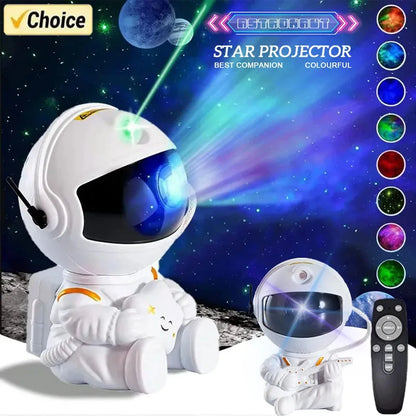 Galaxy Star Projector: Astronaut Night Light for Kids