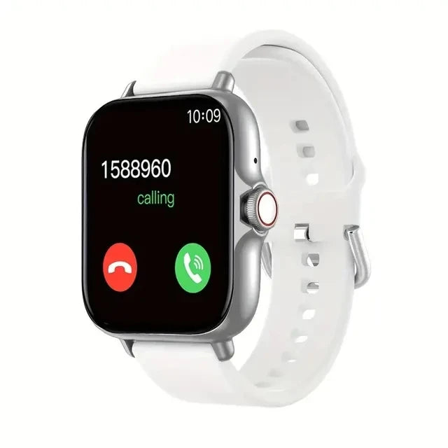 Waterproof smartwatch with alerts, sports pedometer info and sleep monitoring for iPhone and Android