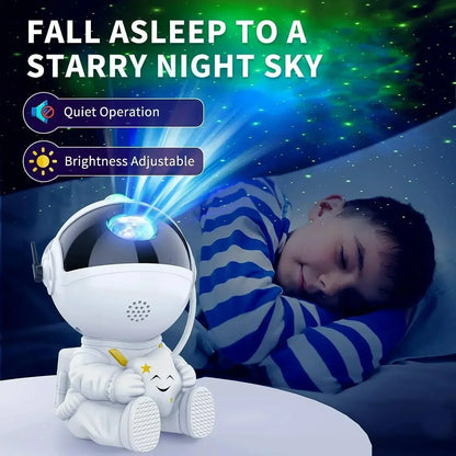 Galaxy Star Projector: Astronaut Night Light for Kids