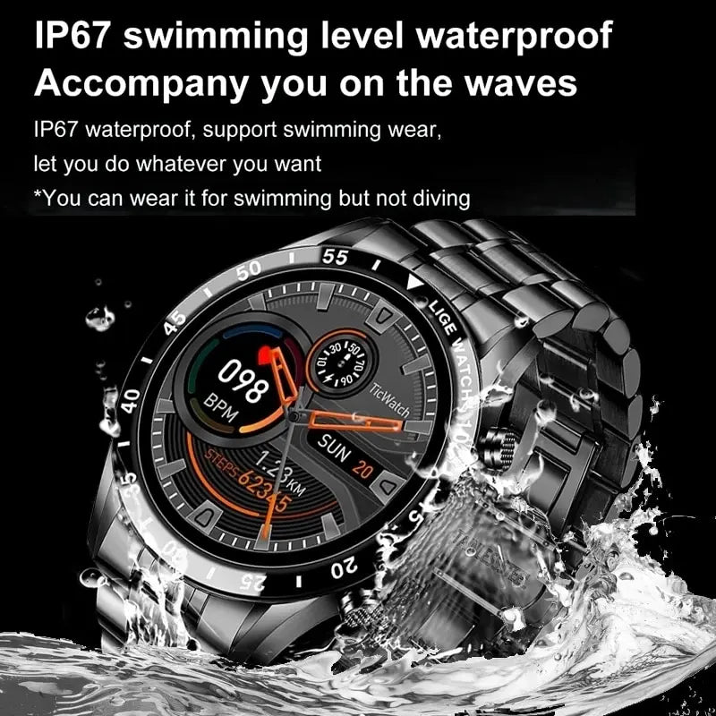 Smartwatch Touchscreen with Bluetooth for water resistance and fitness