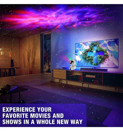 Galaxy Star Projector: Astronaut Night Light for Kids