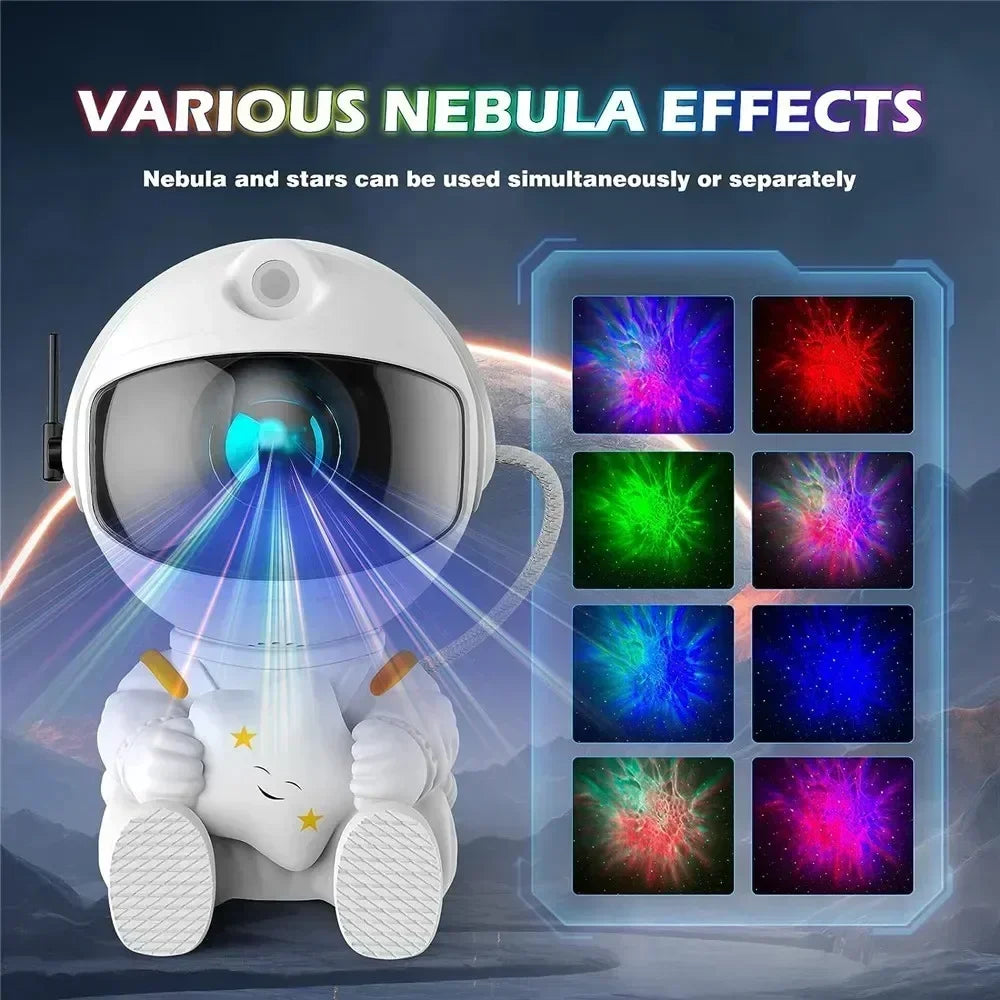 Galaxy Star Projector: Astronaut Night Light for Kids