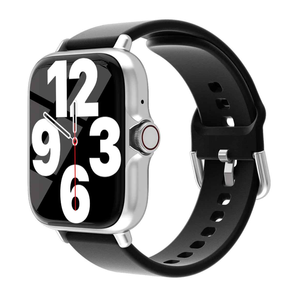 Waterproof smartwatch with alerts, sports pedometer info and sleep monitoring for iPhone and Android