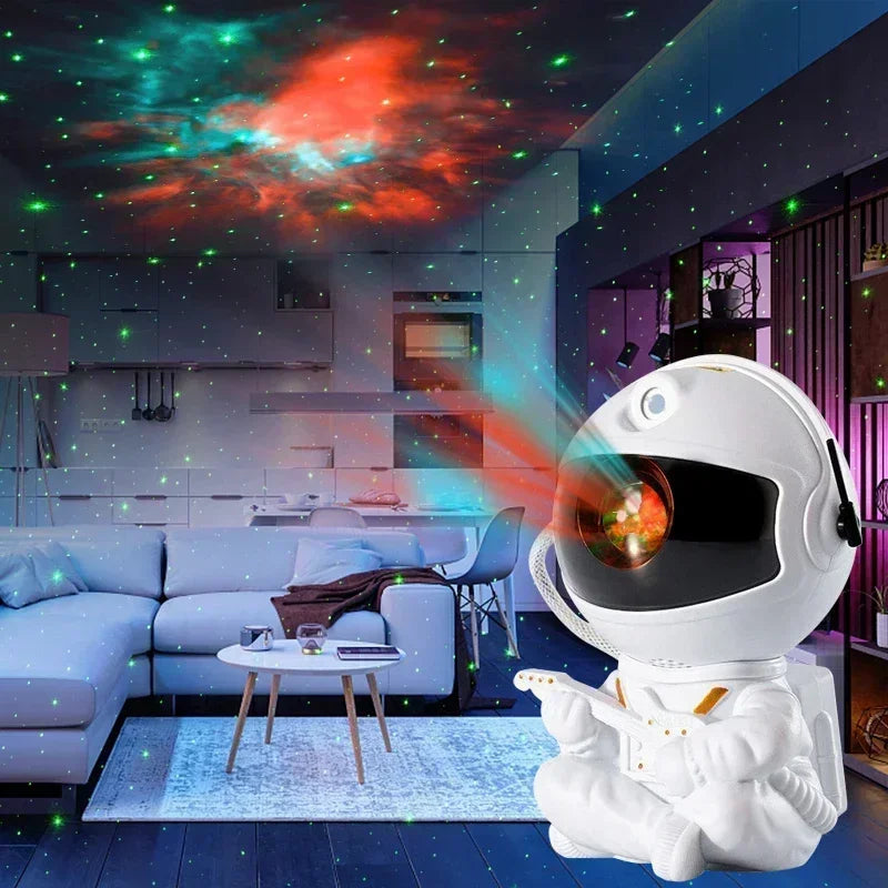 Galaxy Star Projector: Astronaut Night Light for Kids