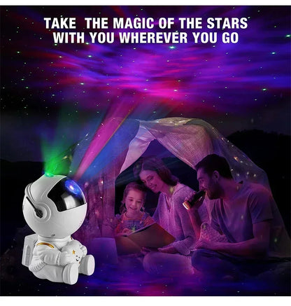 Galaxy Star Projector: Astronaut Night Light for Kids