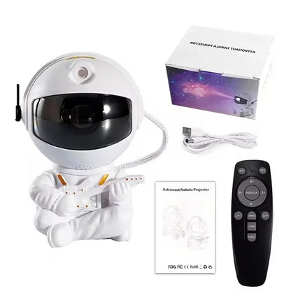 Galaxy Star Projector: Astronaut Night Light for Kids