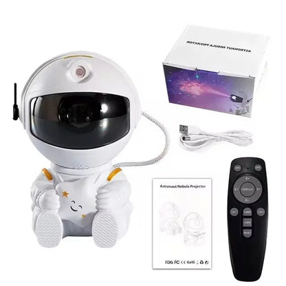 Galaxy Star Projector: Astronaut Night Light for Kids