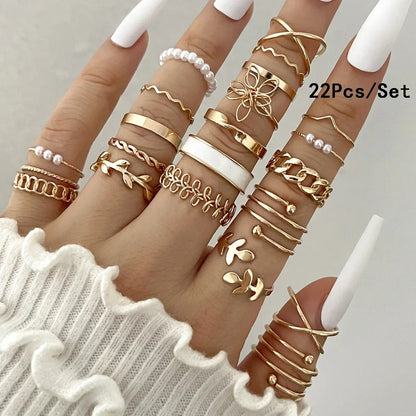 28 pieces of detailed ring fashion collection for  crystal heart gold silver jewelry party