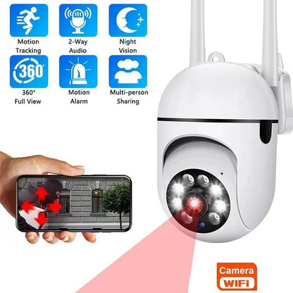 Camera 8 Mi-Fi IP Open Security Monitoring PTZ 4X VI Zoom Tracking Man in Two Direction Night HD