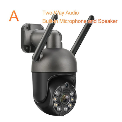 Camera 8 Mi-Fi IP Open Security Monitoring PTZ 4X VI Zoom Tracking Man in Two Direction Night HD