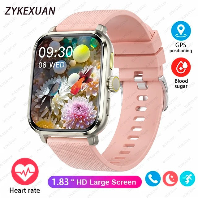 2025 New AMOLED Smart Watch Man Oxygen in the blood Contact Bluetooth GPS Sport Tracker IP68