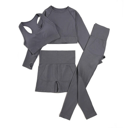 Women's Seamless Yoga Sportswear Set 2/3/4 Pieces