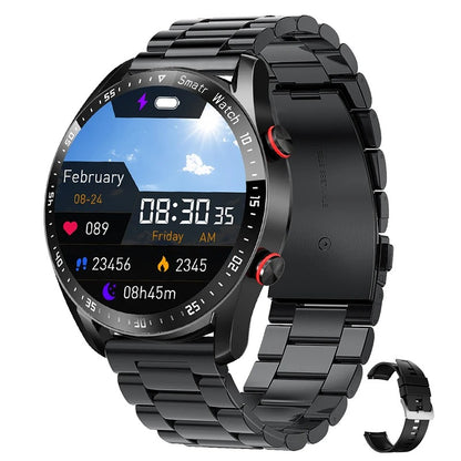 EKG + ECG + Bluetooth smartwatch for men Laser blood pressure smartwatch for men