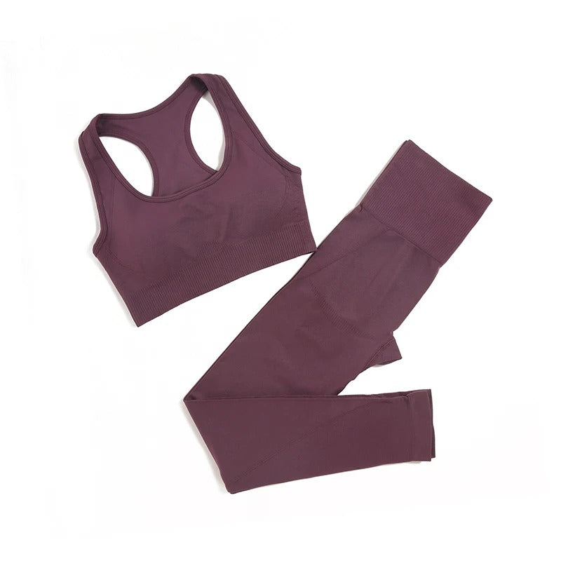 Women's Seamless Yoga Sportswear Set 2/3/4 Pieces